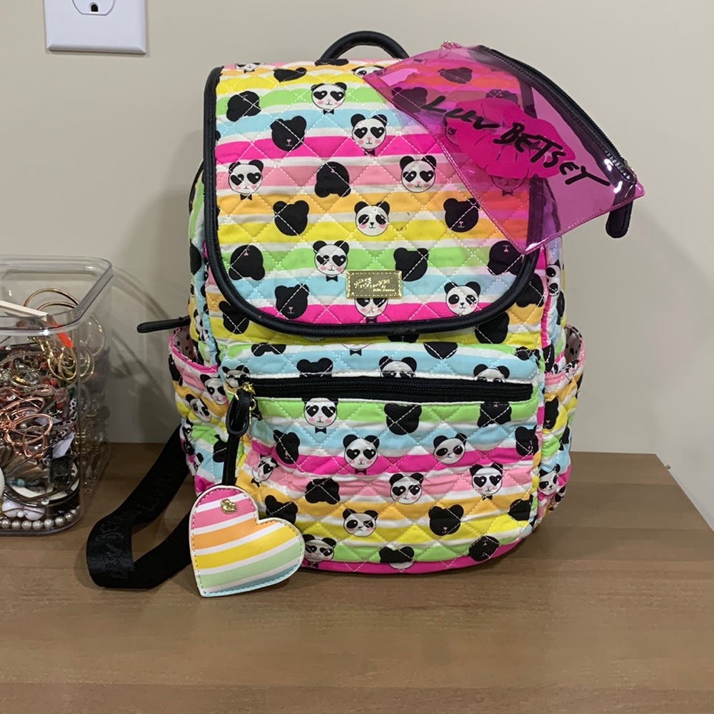 Betsey Johnson Panda Backpack Super Spacious Gem